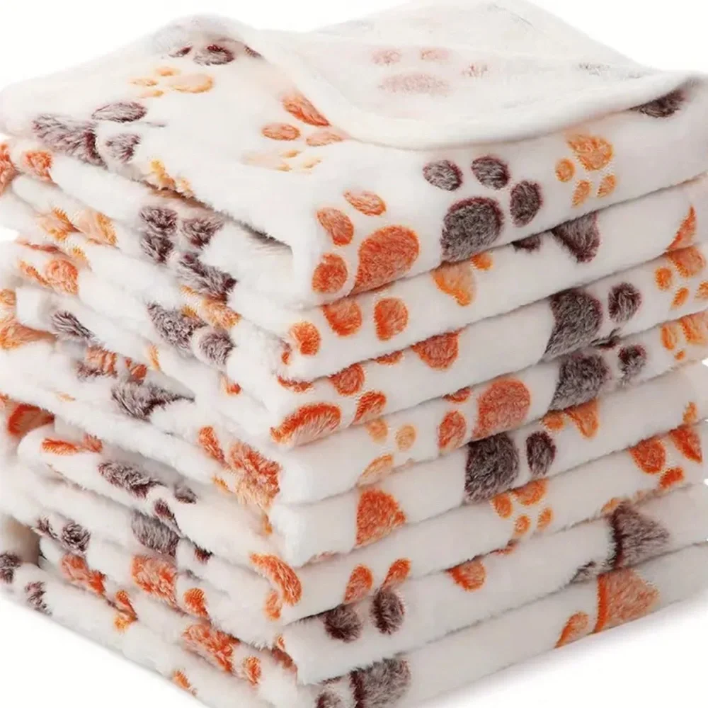 Pet blanket with paw prints, NWT